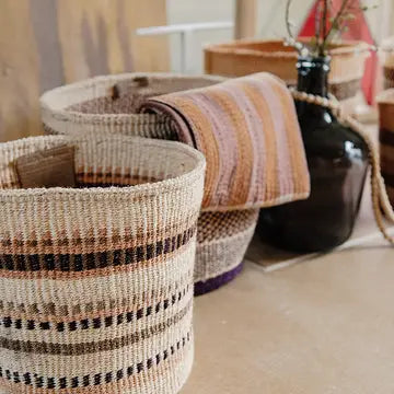 Sisal basket XL - pracitical weave